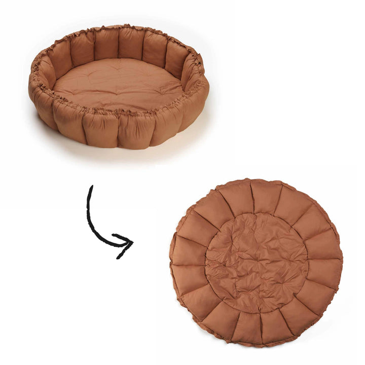 Play and Go Bloom Organic Babymat Tawny Brown
