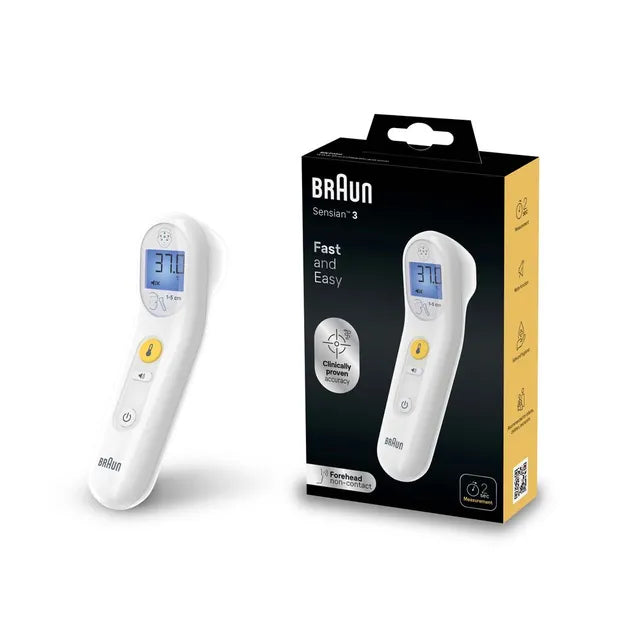 Braun Sensian 3 Forehead Non-Contact Thermometer (White)