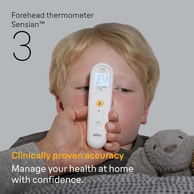 Braun Sensian 3 Forehead Non-Contact Thermometer (White)