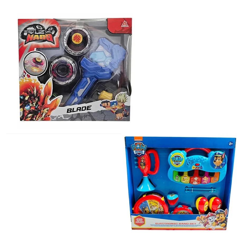 Paw Patrol Electronic Band Set & Infinity Nado Blade Spinning Top Bundle (Ages 4+)