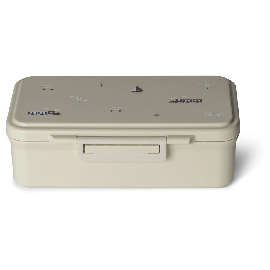 Citron Rectangle Lunchbox (Vehicles)