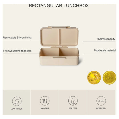 Citron Rectangle Lunchbox (Vehicles)