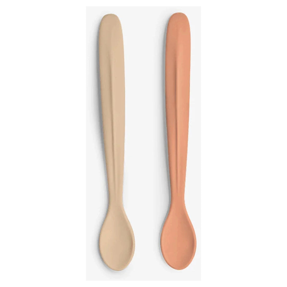 Citron Silicone Feeding Spoon Long Set Of 2 (Ballerina)