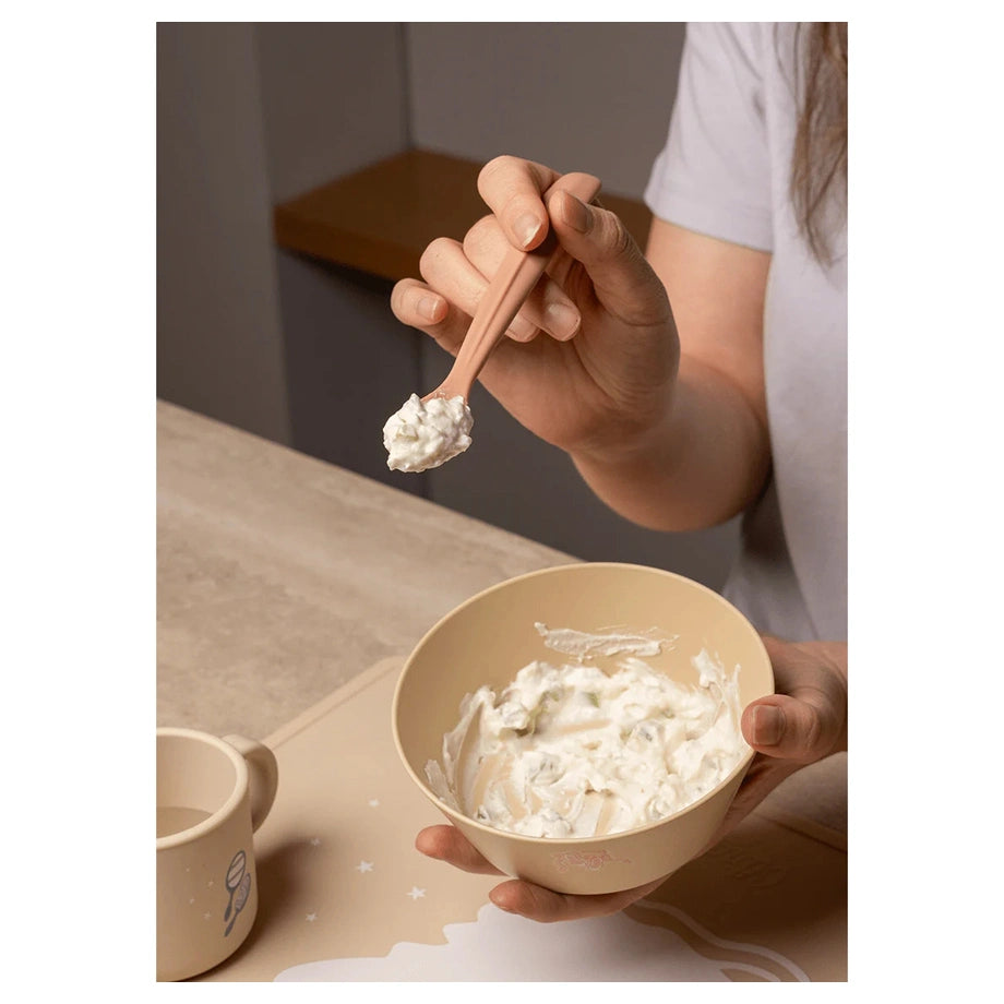 Citron Silicone Feeding Spoon Long Set Of 2 (Ballerina)