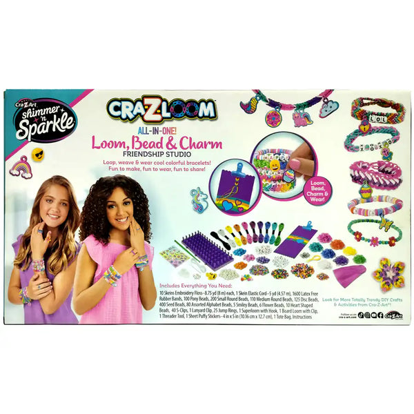 CraZart Crazloom AllinOne Loom Bead & Charm Friendship Studio