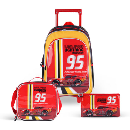 Disney Cars I am speed Lightning Mcqueen 3in1 Trolley Box set 18 Inch