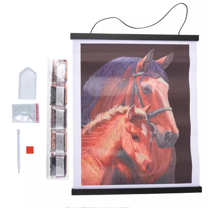 Chestnut Mares Crystal Art Scroll Kit