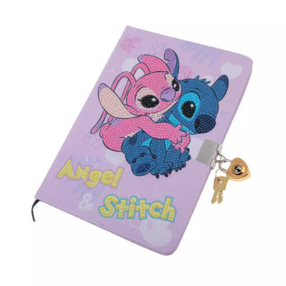 Stitch & Angel Crystal Art Secret Diary