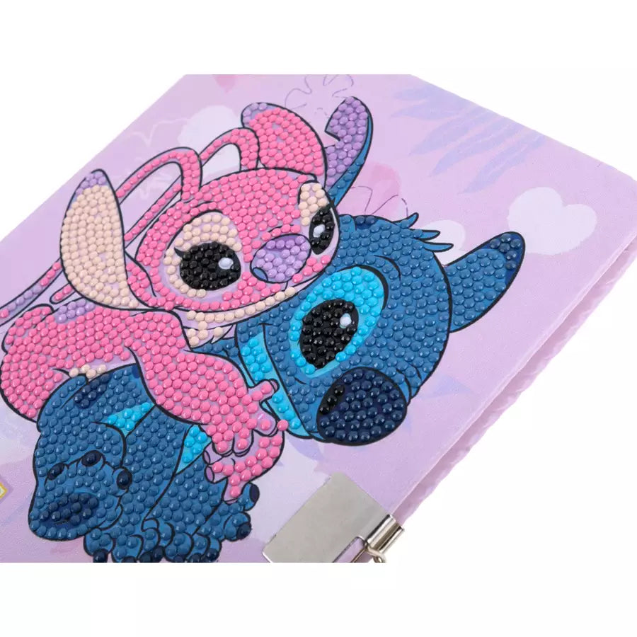 Stitch & Angel Crystal Art Secret Diary
