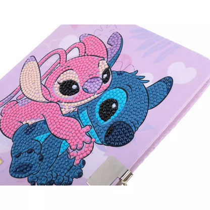 Stitch & Angel Crystal Art Secret Diary