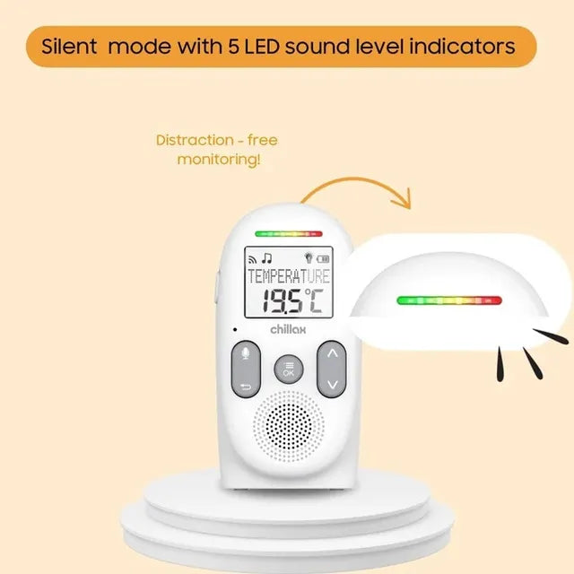 Chillax CB260 Audio Baby Monitor LCD, Temp Sensor & Talk