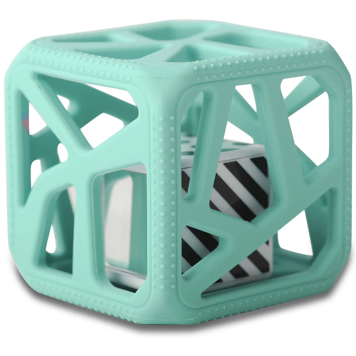 Malarkey Kids  Chew Cube Easy Grip Teether Rattle (Mint)