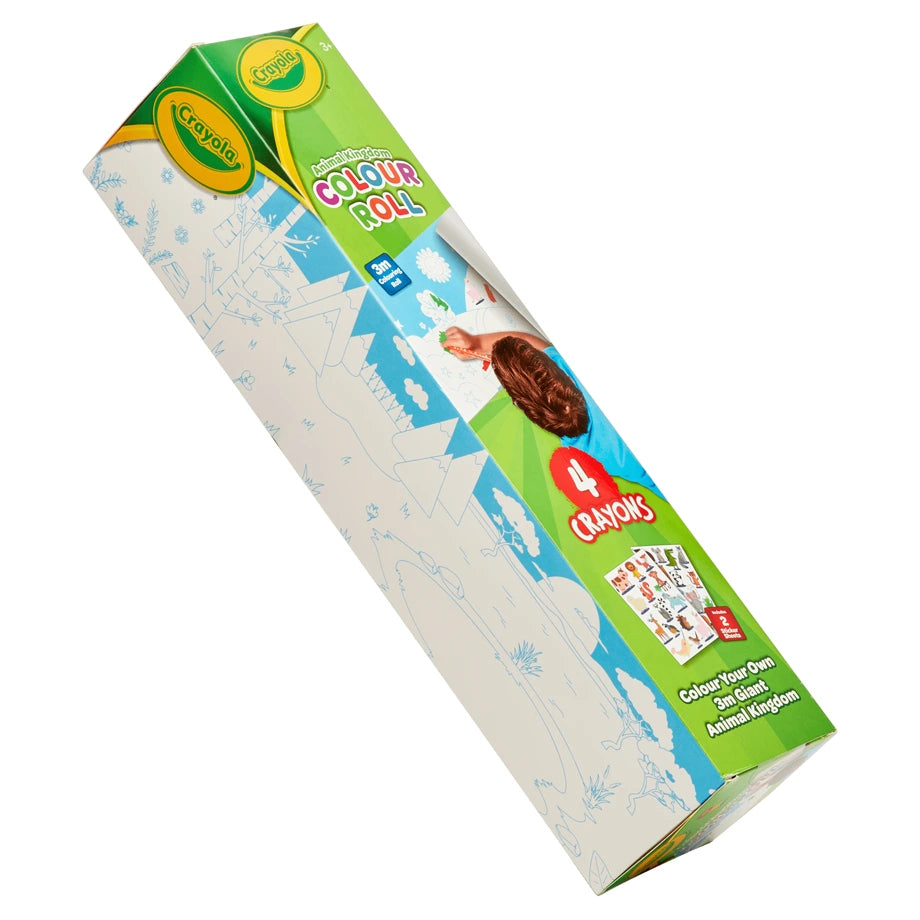 Crayola Hunter Colour Your Own Map Roll (Animals) with 4 Crayons