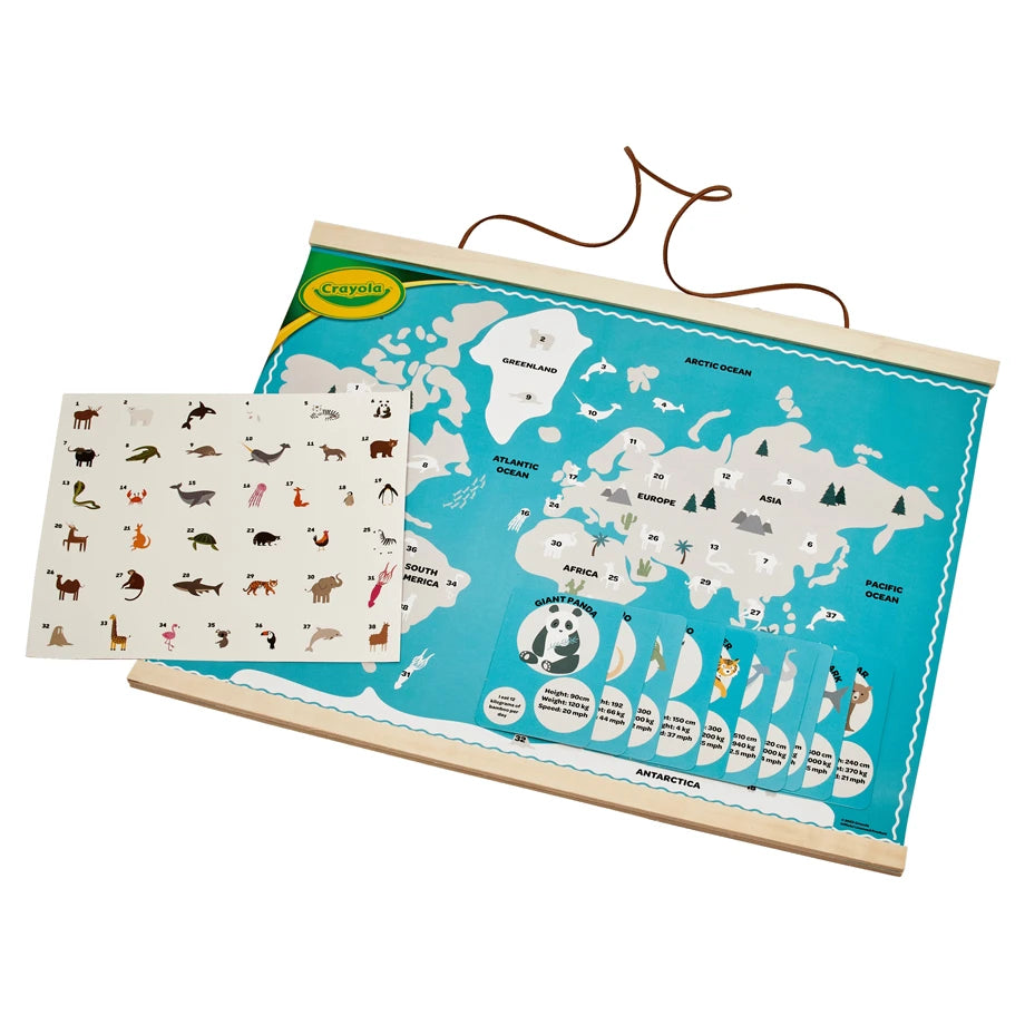 Crayola Hunter Animal World Map