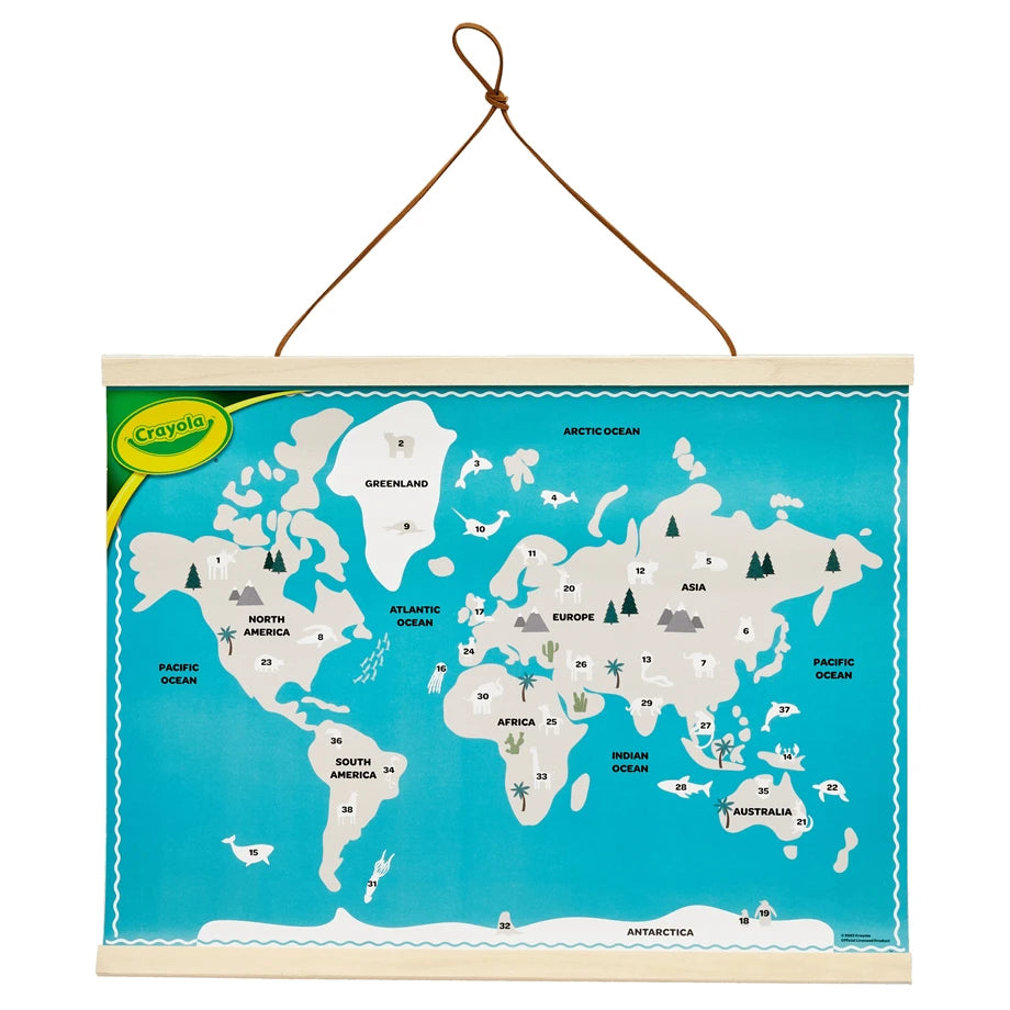 Crayola Hunter Animal World Map