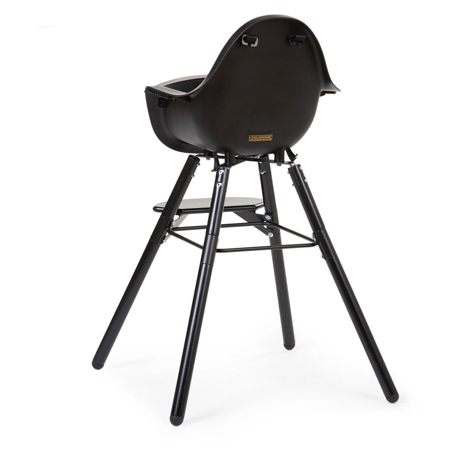 Childhome Evolu 2 Chair 2-in-1 + Bumper (Black)