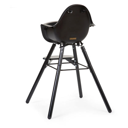 Childhome Evolu 2 Chair 2-in-1 + Bumper (Black)