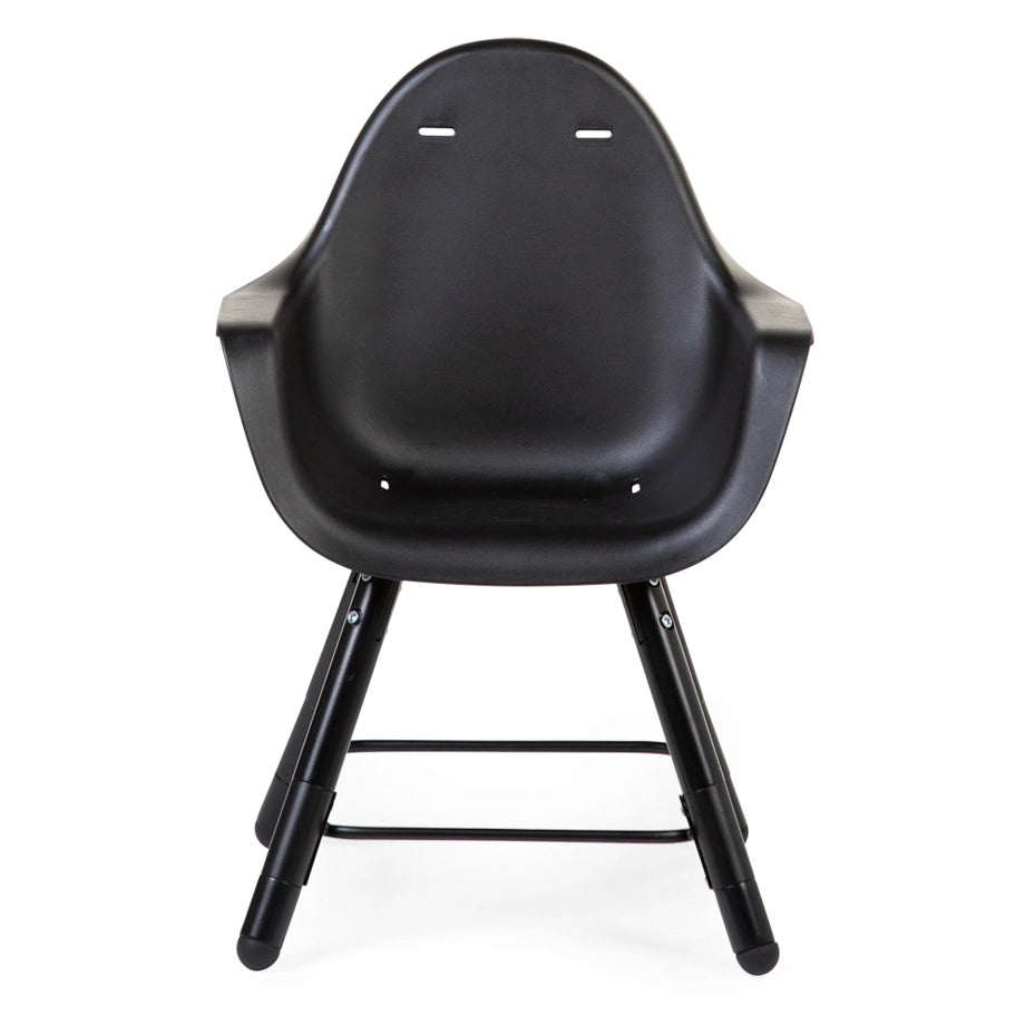 Childhome Evolu 2 Chair 2-in-1 + Bumper (Black)