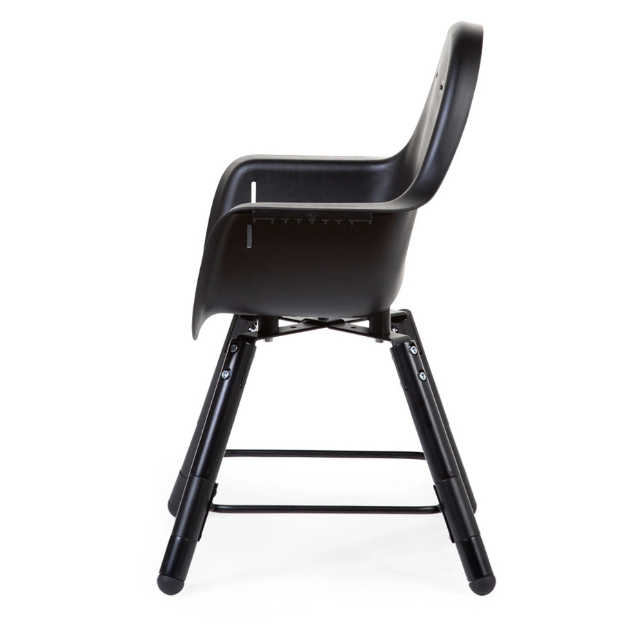 Childhome Evolu 2 Chair 2-in-1 + Bumper (Black)