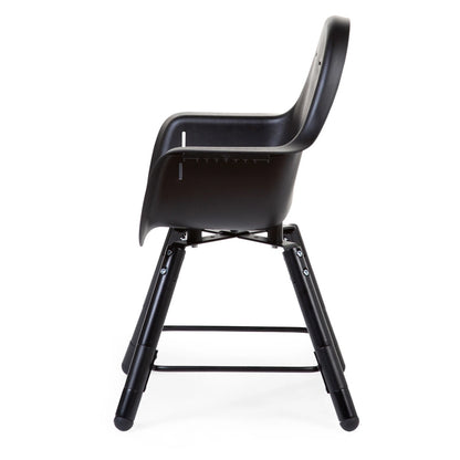 Childhome Evolu 2 Chair 2-in-1 + Bumper (Black)