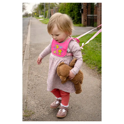 Padded Harness & Reins Giraffe/Bear Motif