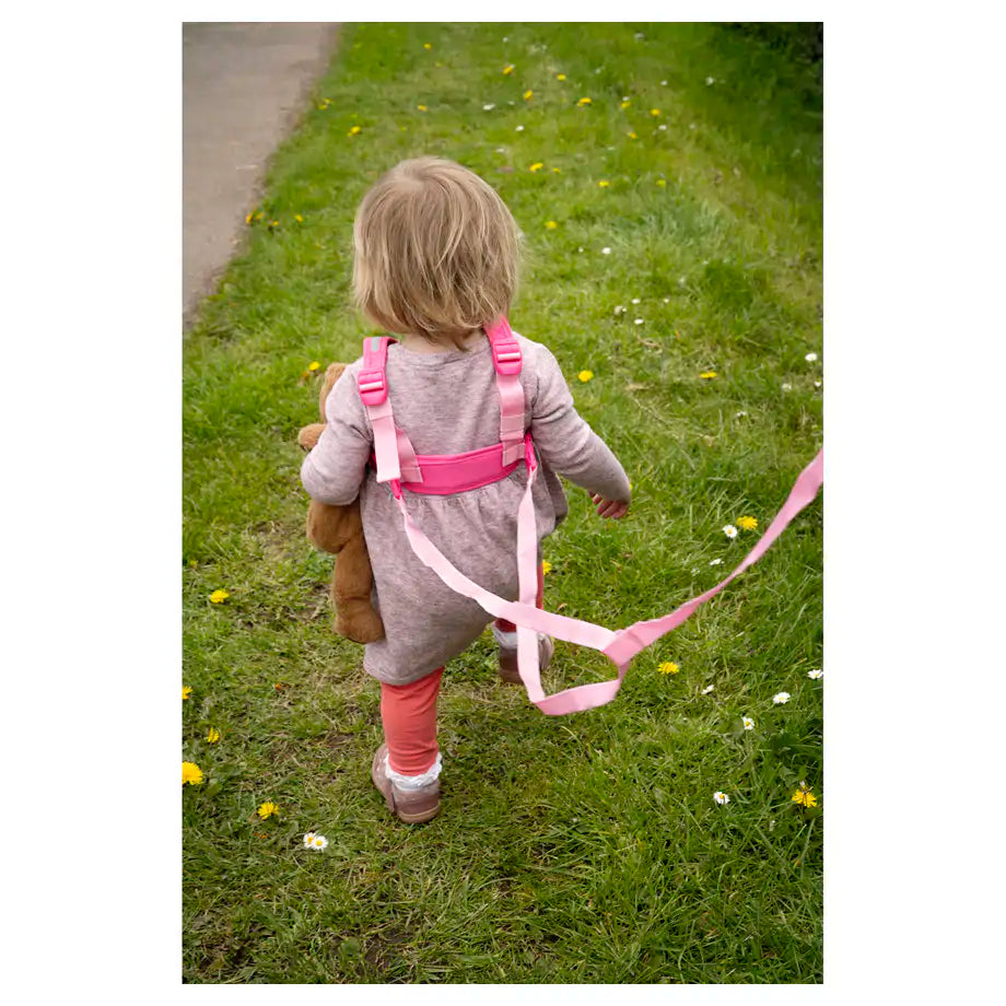 Padded Harness & Reins Giraffe/Bear Motif