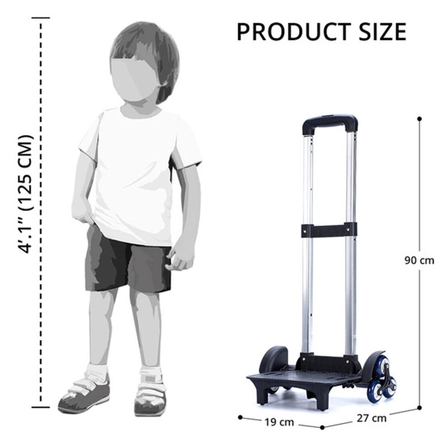 Eazy Kids Trolley School Bag (Blue)