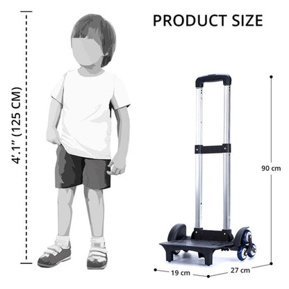 Eazy Kids Trolley School Bag (Blue)