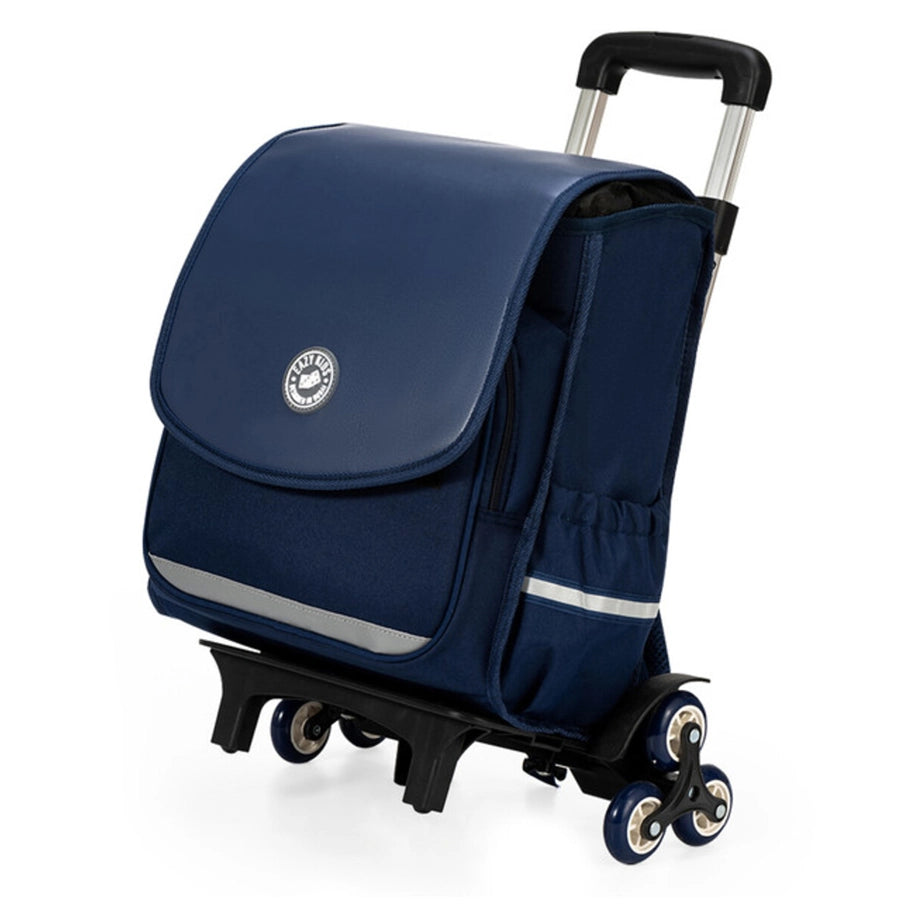 Eazy Kids School Bag wt Trolley, Medium Blue