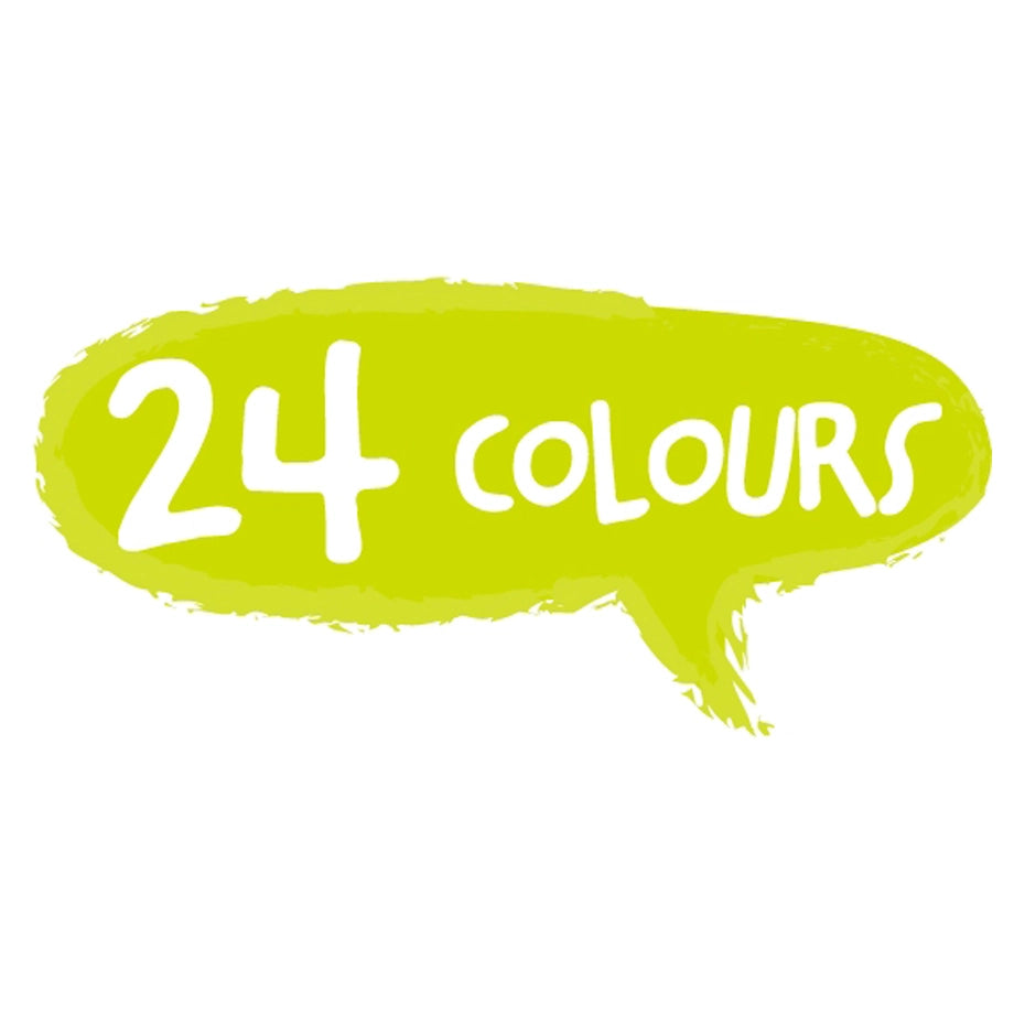 Haku Yoka Happy Pea Pod Crayons 24 Colours