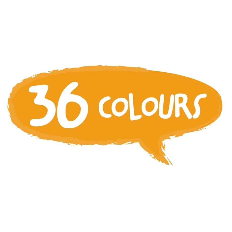Haku Yoka Happy Pea Pod Crayons 36 Colours