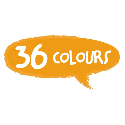 Haku Yoka Happy Pea Pod Crayons 36 Colours
