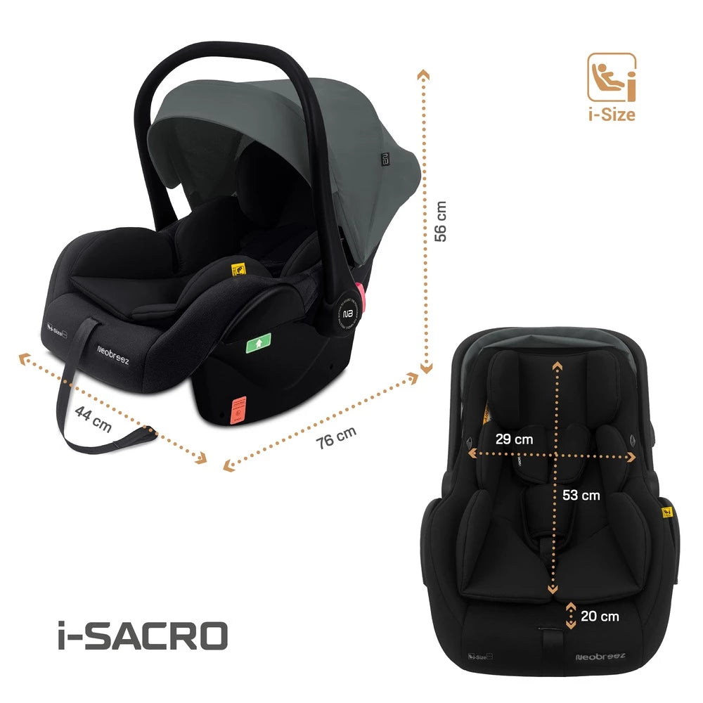مقعد سيارة خفيف الوزن للأطفال من Neobreez I-Sacro مقعد سيارة خفيف الوزن للأطفال من Neobreez I-Sacro