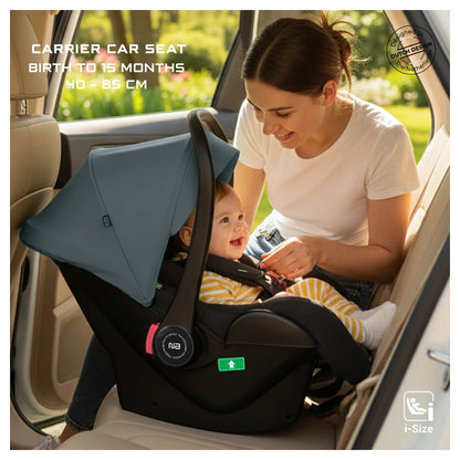 Neobreez Sacro I-Size Lightweight Baby Car Seat Carrier (Grey/Black)