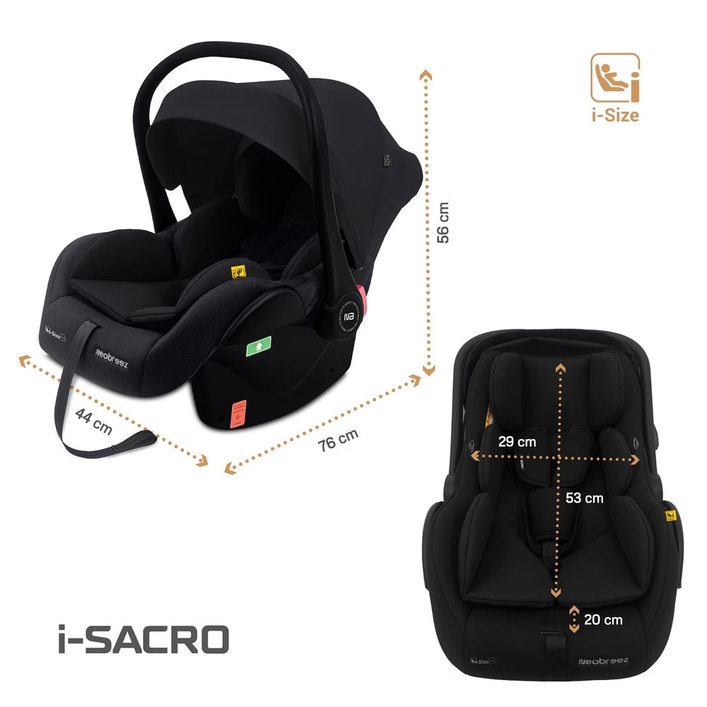مقعد سيارة خفيف الوزن للأطفال من Neobreez I-Sacro مقعد سيارة خفيف الوزن للأطفال من Neobreez I-Sacro