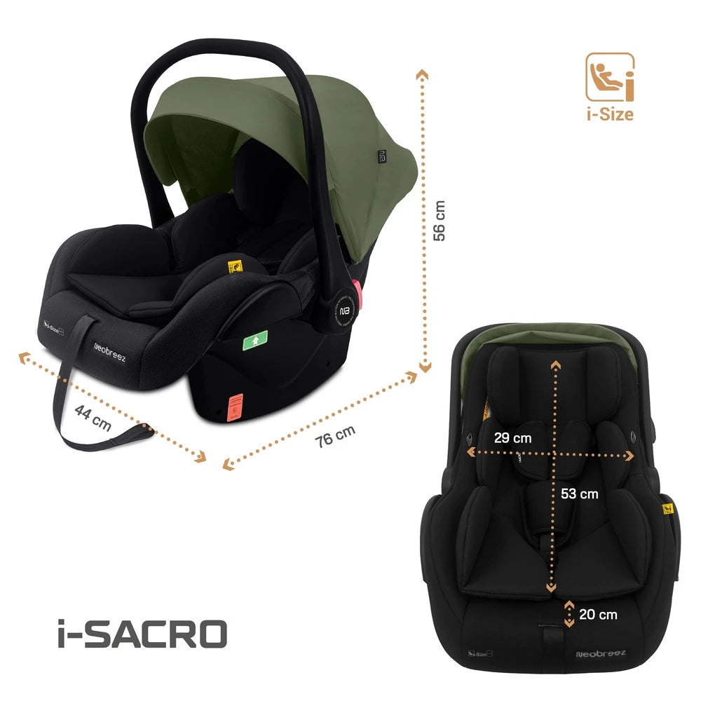 مقعد سيارة خفيف الوزن للأطفال من Neobreez I-Sacro مقعد سيارة خفيف الوزن للأطفال من Neobreez I-Sacro