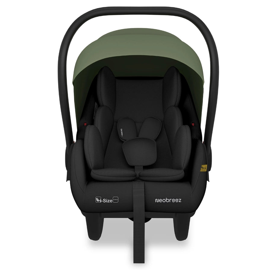 Neobreez Sacro I-Size Lightweight Baby Car Seat Carrier (Green/Black)