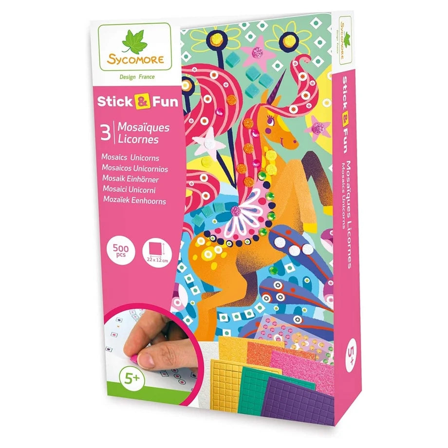 Sycomore 3 Unicorn Mosaics Kit – Halamama.com