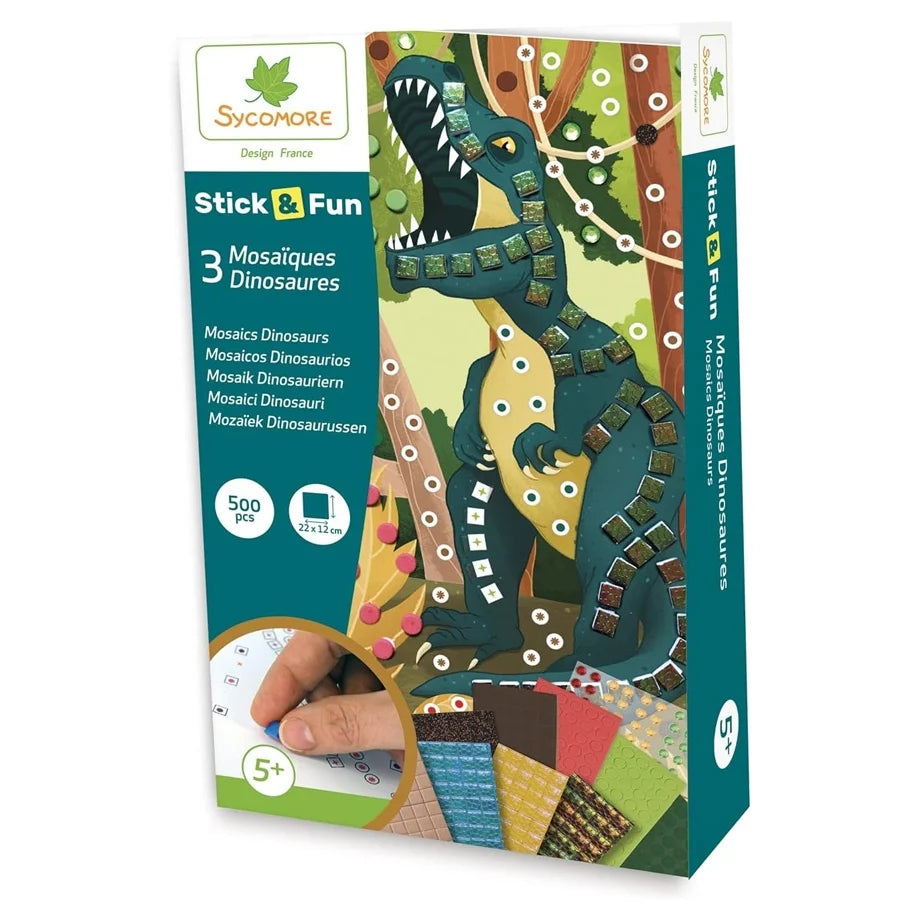 Sycomore 3 Dinosaur Mosaics Kit