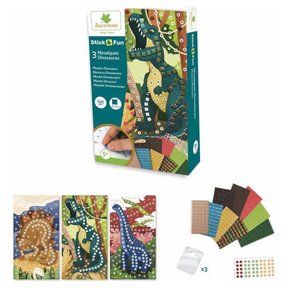 Sycomore 3 Dinosaur Mosaics Kit