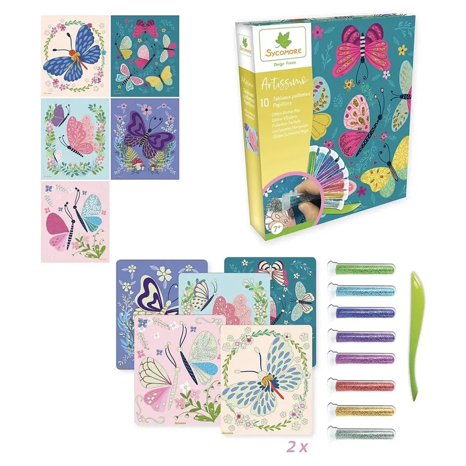 Sycomore 10 Glitterboards – Butterflies