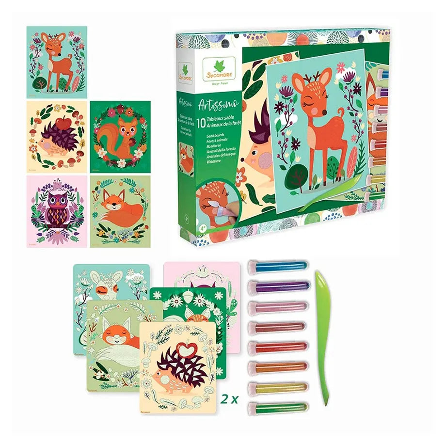 Sycomore 10 Sand Boards – Forest Animals