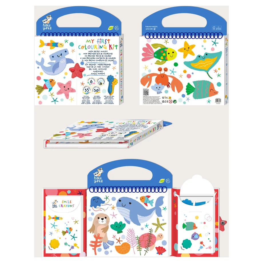 Haku Yoka My First Colouring Kit Sea Friends