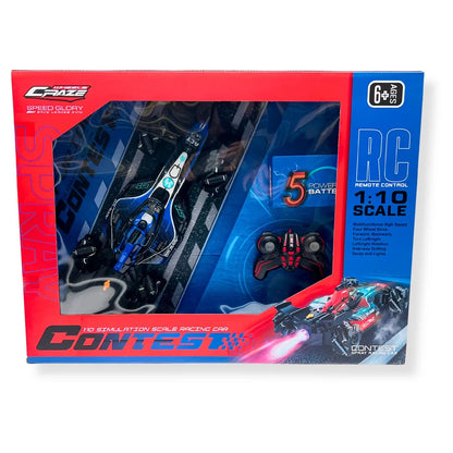 Crazewheels 2.4G RC Drifting Car with Spraying Function, Scale 1:10, Rechargeable