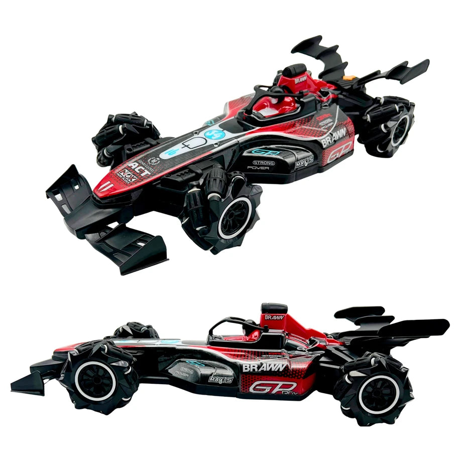 Crazewheels 2.4G RC Drifting Car with Spraying Function, Scale 1:10, Rechargeable