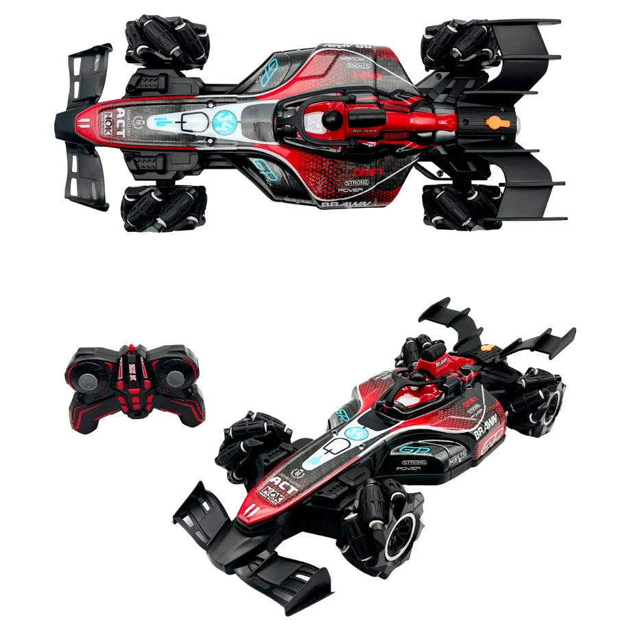 Crazewheels 2.4G RC Drifting Car with Spraying Function, Scale 1:10, Rechargeable