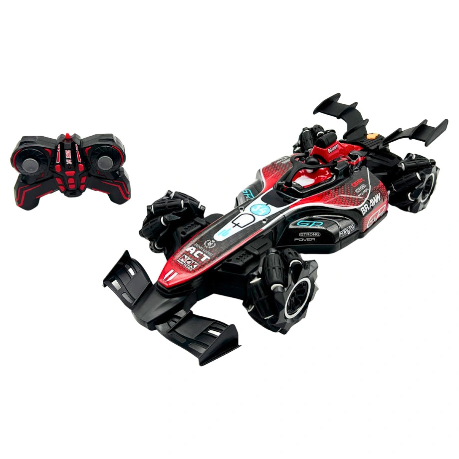 Crazewheels 2.4G RC Drifting Car with Spraying Function, Scale 1:10, Rechargeable