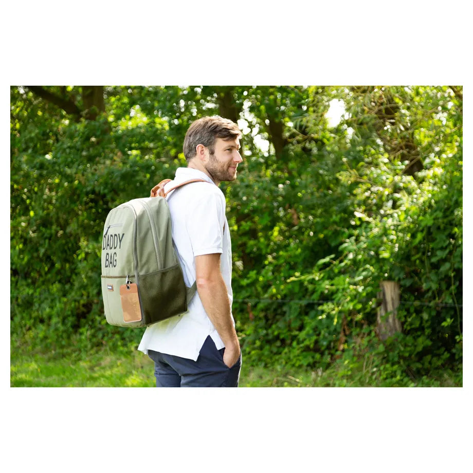 Childhome Daddy Backpack (Kaki Canvas)