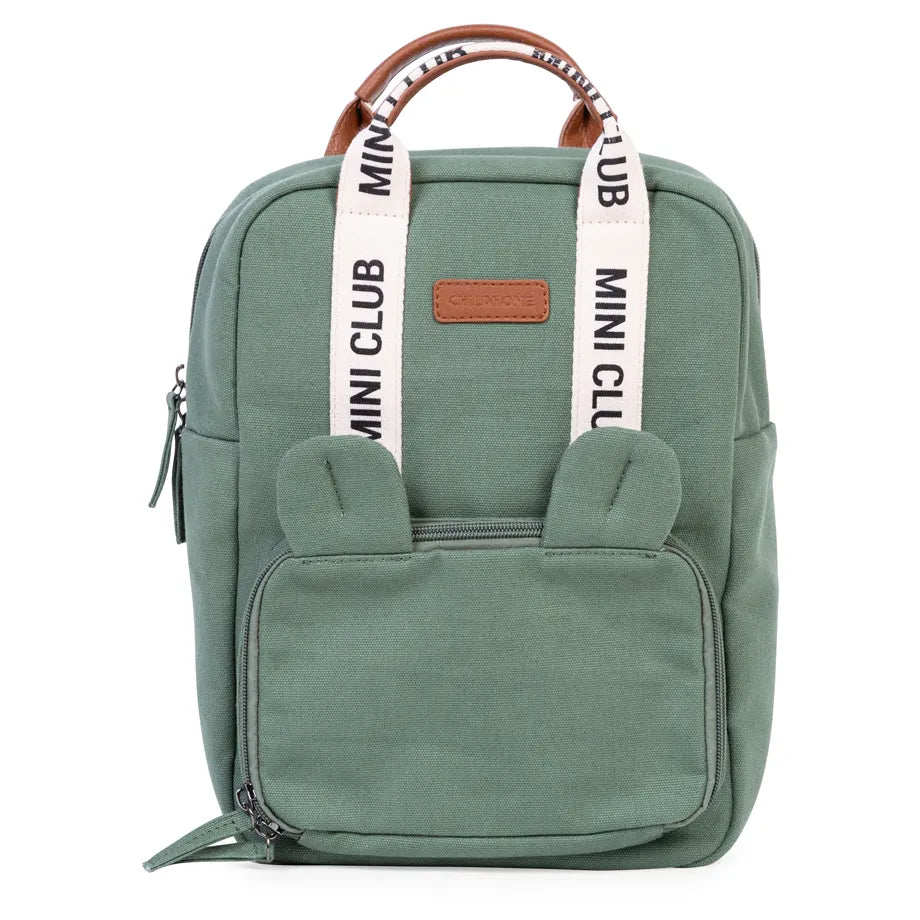 Childhome Mini Club Kids Backpack Signature Green (Green)