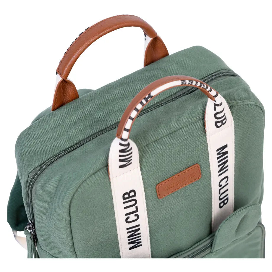 Childhome Mini Club Kids Backpack Signature Green (Green)